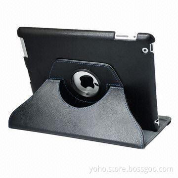 Cool Rotating Leather Case for iPad, Easy to Use and Lightweight
